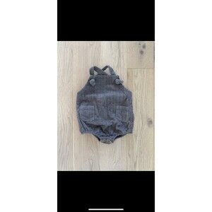 Yellow Pelota Girls Sleeveless Outfit Romper 2t 2 Years Gray Corduroy